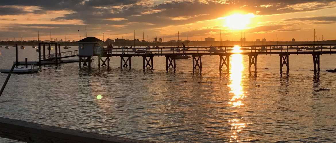 Morris YBC Pier at sunset
