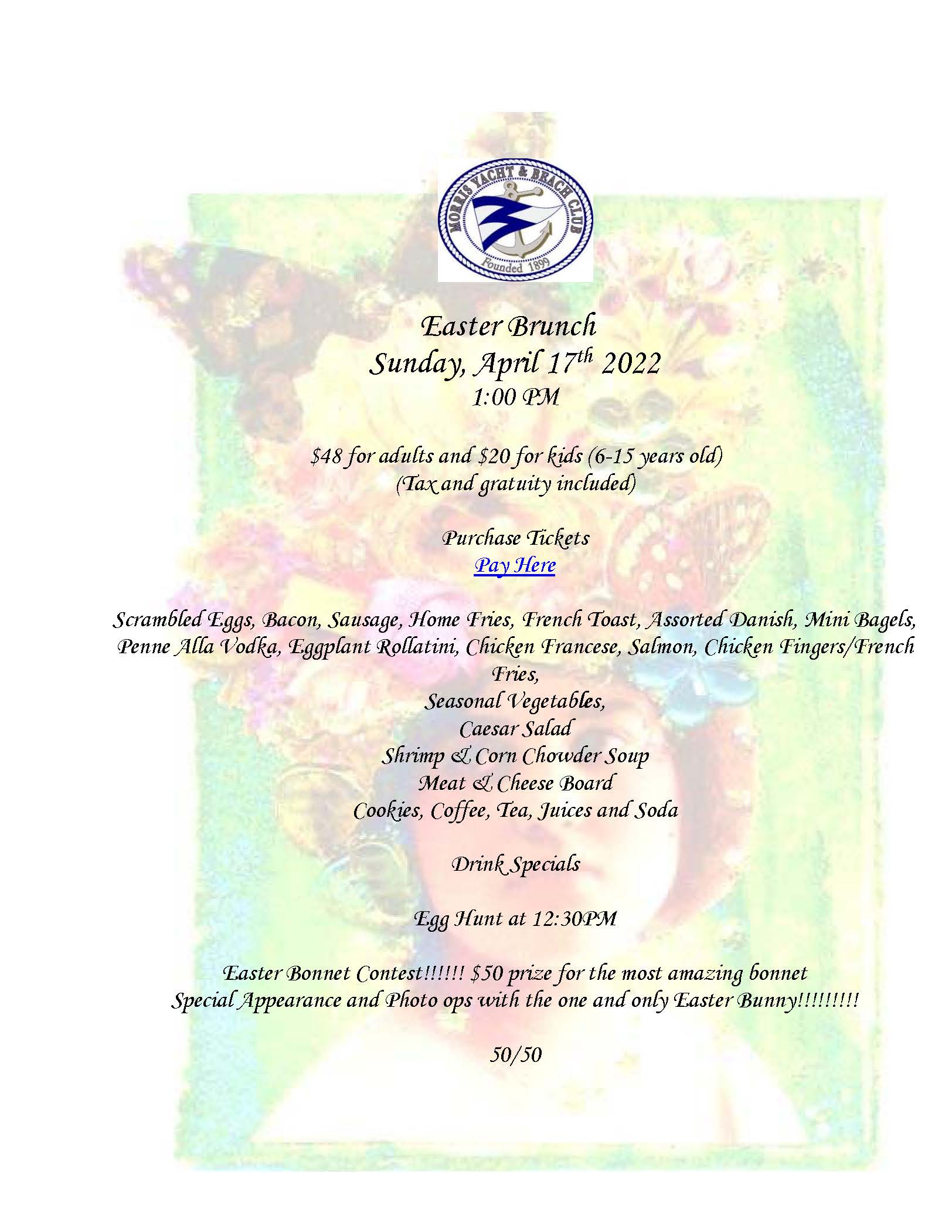 Easter Brunch Details